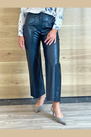 iBlues Indugi Faux Leather Trousers - Uk 8