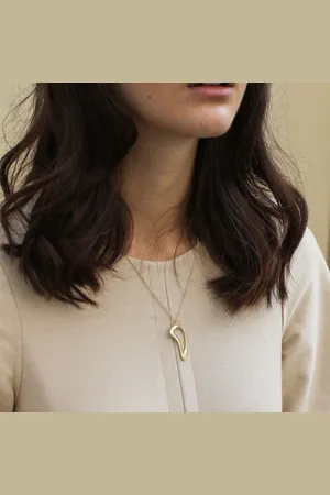A Weathered Penny 18k Plated Willow Necklace
