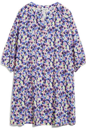 Armedangels Floral Tencel Lyocell Oversized Fit Priscaa Woven Dress - L