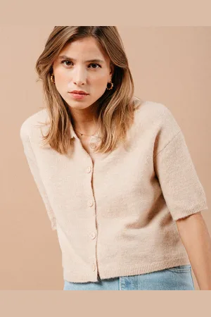 Grace & Mila Short Sleeve Knitted Cardigan - - S