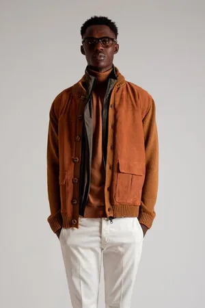 Daniele Fiesoli Suede Knitted Jacket - Double Extra Large