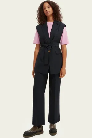 Scotch&Soda Tailored Herringbone Waistcoat - - M