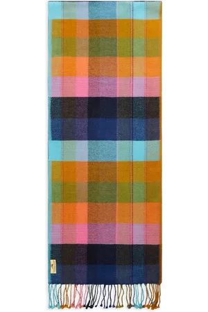 Burrows & Hare Cashmere & Merino Wool Scarf - Check