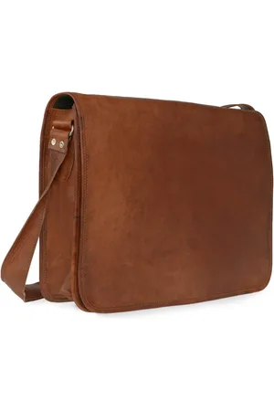 VIDA VIDA Grande Leather Messenger Laptop Bag