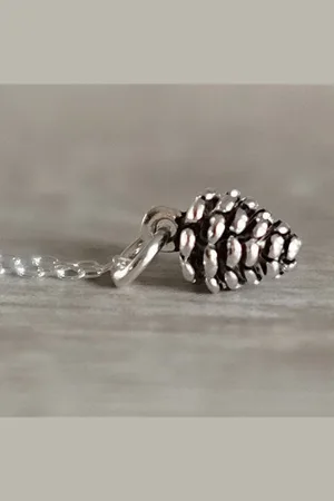Gracie Collins Tiny Pine Cone Necklace