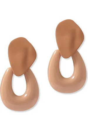A Weathered Penny Peach Sahara Studs - Gold, Silver