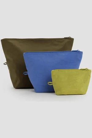 Baggu Tide Pool Go Pouch Set Of 3