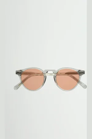 Monokel Eyewear Forest Grey - Orange Solid Lens Sunglasses - Grey - Os