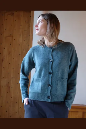 Bibico Mira Cropped Cardigan - Caspian - Medium