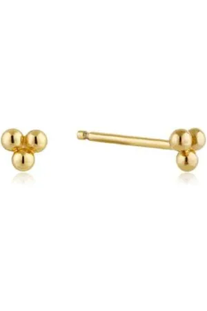 ANIA HAIE Modern Minimalism Triple Ball Stud Earrings In