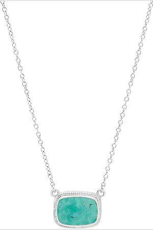 Anna Beck Medium Turquoise Cushion Necklace