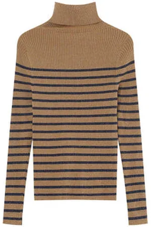 Grace & Mila Stripe Lurex Roll Neck - - L