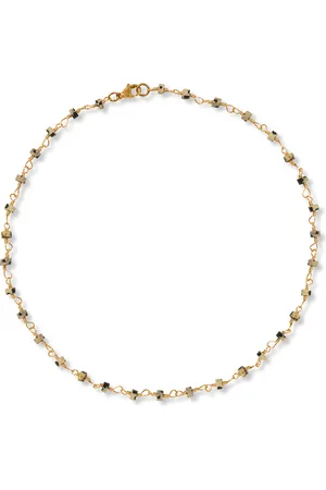 A Weathered Penny Dalmation Jasper Wire Necklace