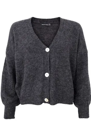 Black Colour Dell Heavy Knitted Cardigan - - M/l