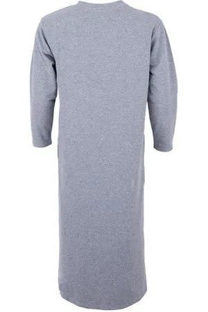 Black Colour Long Sweatshirt Dress - Grey - M/l