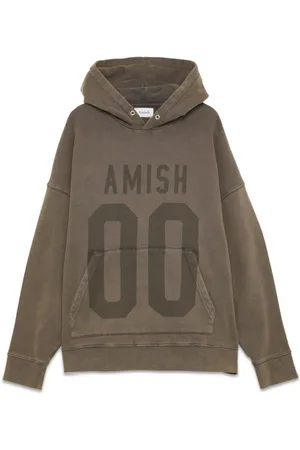 AMISH Hoodie Man Amu032ch660304 C0073 Hood Over - Marrone / L