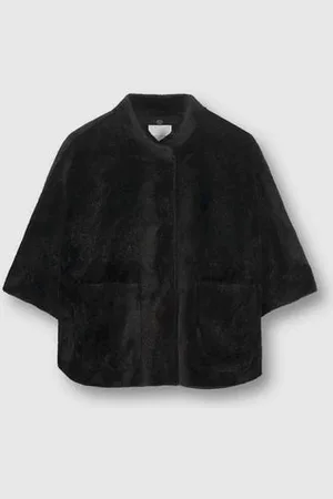 Rino & Pelle Dewi Faux Fur Cape In - 38