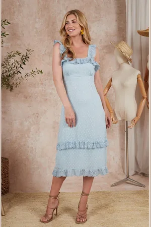 HOPE & IVY Elea Dress Powder - Uk16