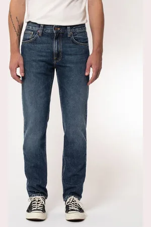 Nudie Jeans Pantalon Gritty Jackson Slate - W29/l30 / Bleu