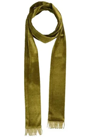 NOOKI DESIGN Allegra Velvet Scarf - One / Ochre / 92% Polyester; 8% Elastane