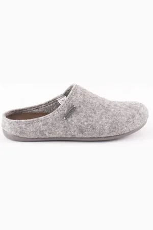 Shepherd of Sweden Grey Wool Slippers Men Jon Size 41 Uk 7-8 - 43 Eu / 9 Uk