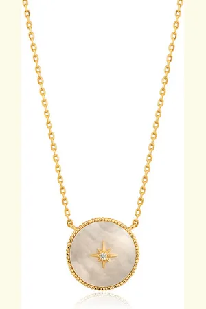 ANIA HAIE Mother Of Pearl Emblem Necklace