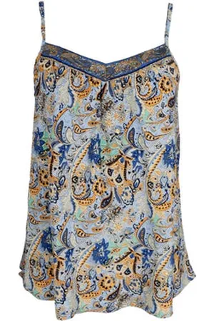 Black Colour Bcluna Vea Strap Top - Botanical - S/m