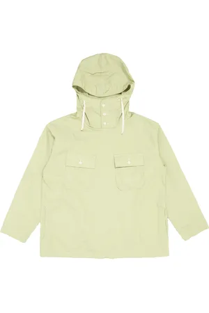 ENGINEERED GARMENTS Cagoule Overshirt Lime Superfine Poplin - Xs