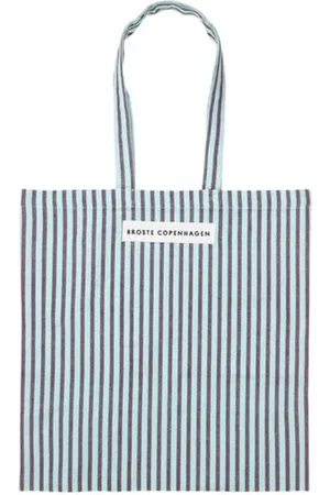 Broste Copenhagen Canvas Bag Blackberry & Stripes