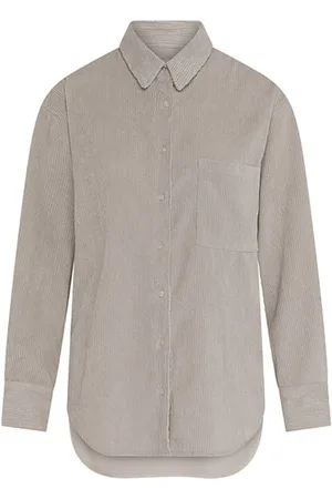cashmere-fashion-store 0039italy Cord Hemd Betty - S / Beige
