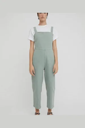 RITA ROW Denim Overall Vintage Green - - S