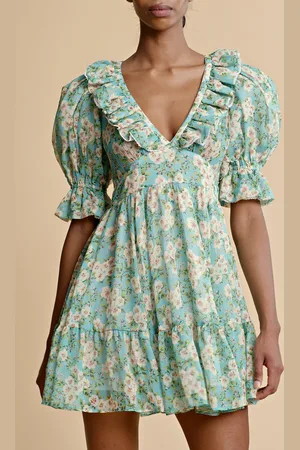 by Ti Mo Bytimo Chiffon Puffed Mini Dress - S / New York Blossom / Female