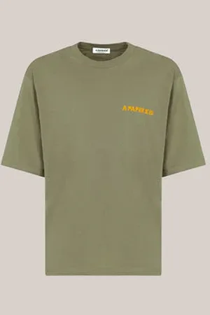A PAPER KID Back Logo T-shirt Sage - Small