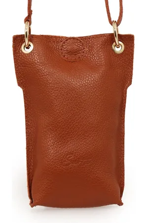 Attic Womenswear Italian Leather Crossbody Phone Pouch