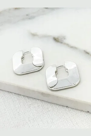 Envy Flat Square Hoop Earrings
