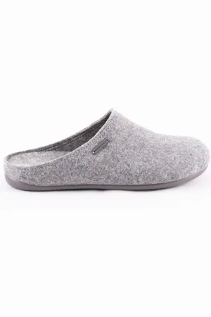 Shepherd of Sweden Grey Felt Cilla Slipper - Pale Grey - Eu39 (Uk6)