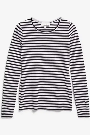 Armedangels Enriccaa Soft Longsleeve Slim Fit | White- - S