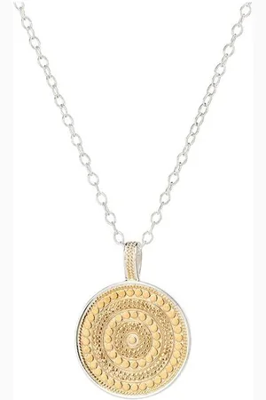 Anna Beck Classic Medium Disc Necklace - & Silver