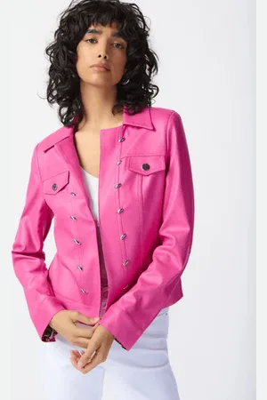 Joseph Ribkoff Foiled Suede Jacket With Metal Trims 241911 Col 4243 - L
