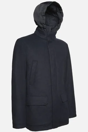 Geox - Monreale Mid Length Coat In Hi-tech Fabric In Dark Sky Captain M3615bt3028f1624 - 56 (U.K 46)