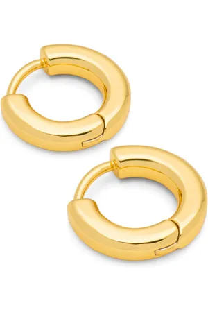Lulu Copenhagen Plated Buckle Large Hoop Earrings