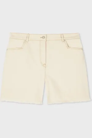 Paul Smith Denim Womens Shorts With Raw Hem - 26