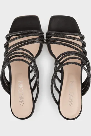 Marc Cain Mules With Glitter Straps Wb Sg.08 Z08 Col 900 - 37/4 Mc2