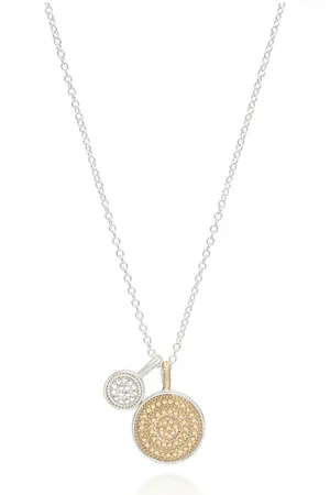 Anna Beck Circle Of Life Dual Divided Disk Necklace - & Silver