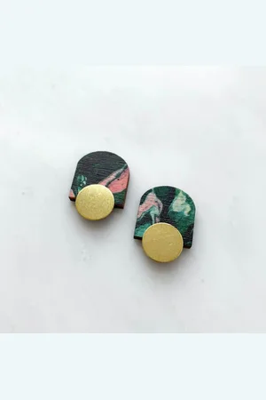 Mica Peet Earrings Mini Arc Pink