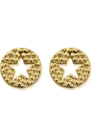 ChloBo Sparkle Star In Circle Sud Earrings