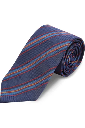 Burrows & Hare Silk Tie - Stripe Midnight