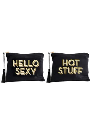 Temerity Jones Typography Make Up Bag : Hello Sexy Or Hot Stuff