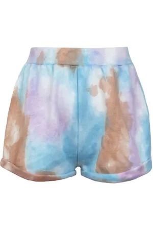 Ragdoll LA Multi Tie Dye Sweat Shorts - M / Multi Tie Dye