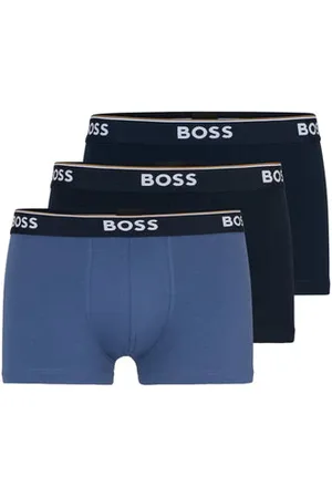HUGO BOSS Boxed 3-pack Of Cotton Trunks With Logo Waistbands 50508985 987 - S